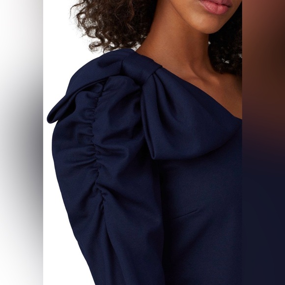 Amanda Uprichard One Shoulder Bow Dress - Picture 4 of 5